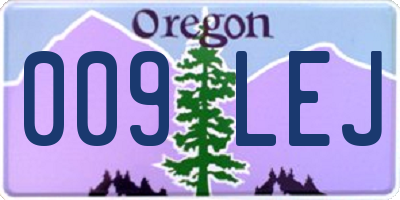 OR license plate 009LEJ