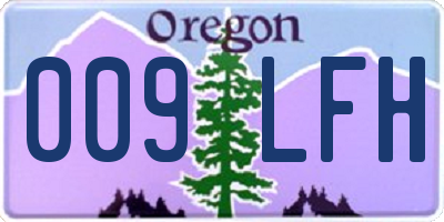 OR license plate 009LFH
