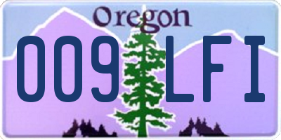 OR license plate 009LFI