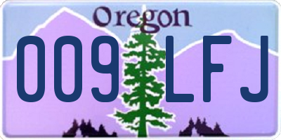 OR license plate 009LFJ