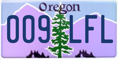OR license plate 009LFL