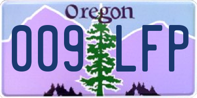 OR license plate 009LFP