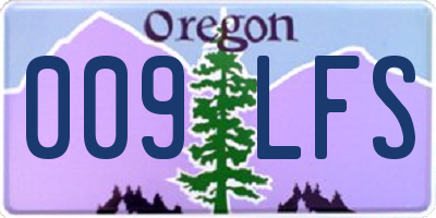 OR license plate 009LFS