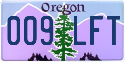 OR license plate 009LFT