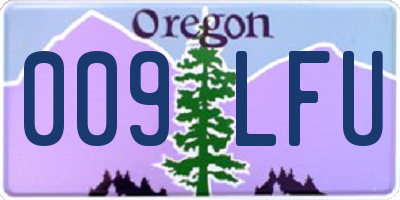 OR license plate 009LFU