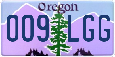 OR license plate 009LGG