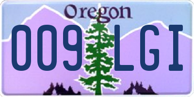OR license plate 009LGI