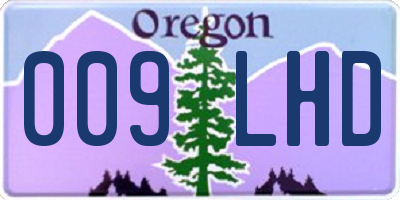 OR license plate 009LHD