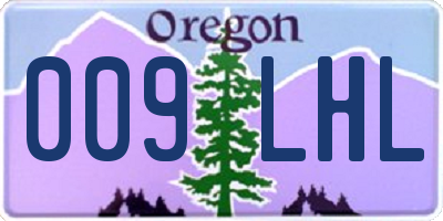 OR license plate 009LHL