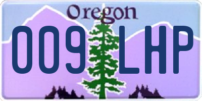 OR license plate 009LHP
