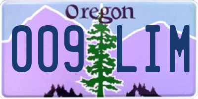 OR license plate 009LIM