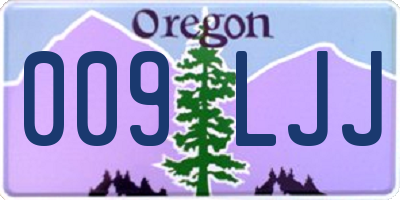 OR license plate 009LJJ