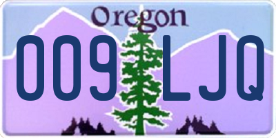 OR license plate 009LJQ