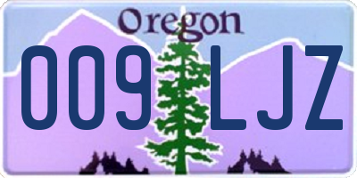 OR license plate 009LJZ