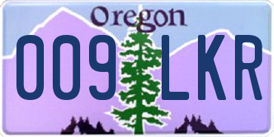 OR license plate 009LKR