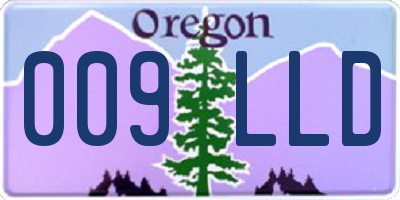 OR license plate 009LLD