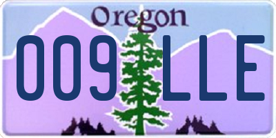OR license plate 009LLE