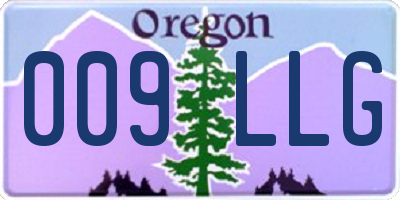 OR license plate 009LLG