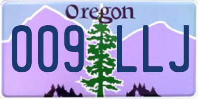 OR license plate 009LLJ