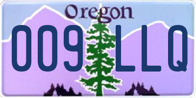 OR license plate 009LLQ