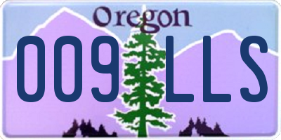 OR license plate 009LLS