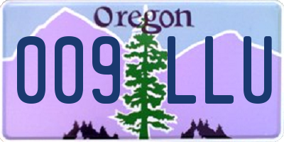 OR license plate 009LLU