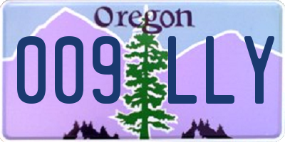 OR license plate 009LLY