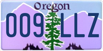 OR license plate 009LLZ