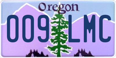 OR license plate 009LMC