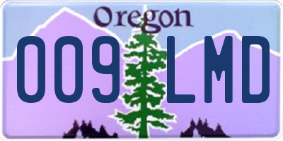OR license plate 009LMD