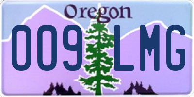 OR license plate 009LMG