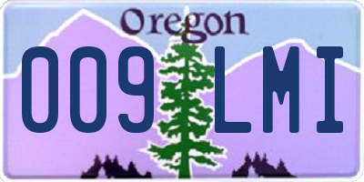 OR license plate 009LMI