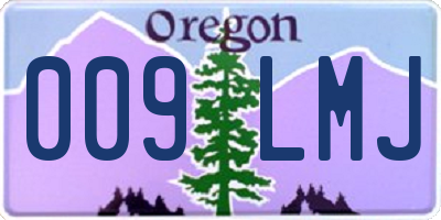 OR license plate 009LMJ