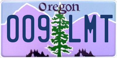 OR license plate 009LMT