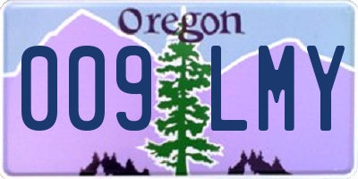 OR license plate 009LMY