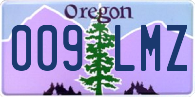 OR license plate 009LMZ
