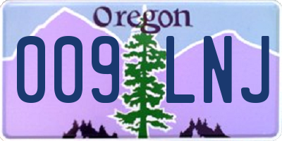 OR license plate 009LNJ