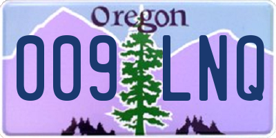 OR license plate 009LNQ