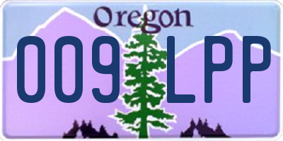 OR license plate 009LPP