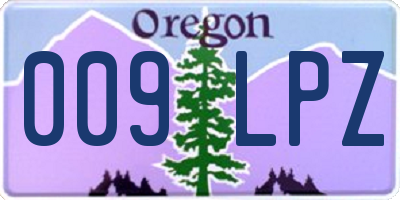 OR license plate 009LPZ
