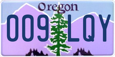 OR license plate 009LQY