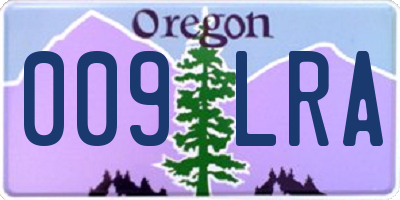 OR license plate 009LRA