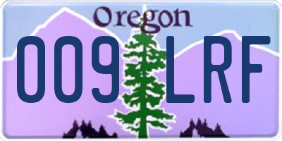 OR license plate 009LRF