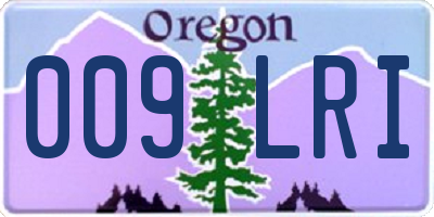 OR license plate 009LRI