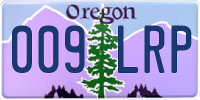 OR license plate 009LRP