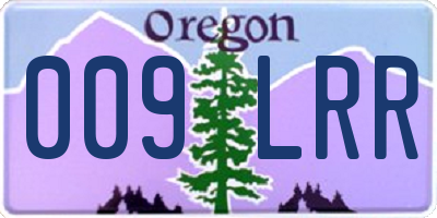OR license plate 009LRR