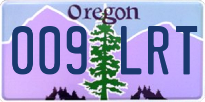 OR license plate 009LRT