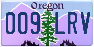 OR license plate 009LRV