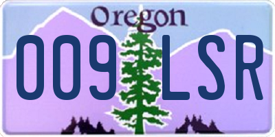 OR license plate 009LSR