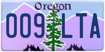 OR license plate 009LTA